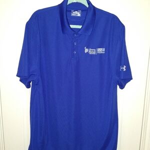 Under Armour Loose Heatgear Polo Shirt Men's sz Large